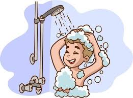 has a shower